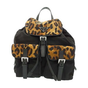 PRADA Two Pocket Tessuto Backpack Rucksack Daybag Black